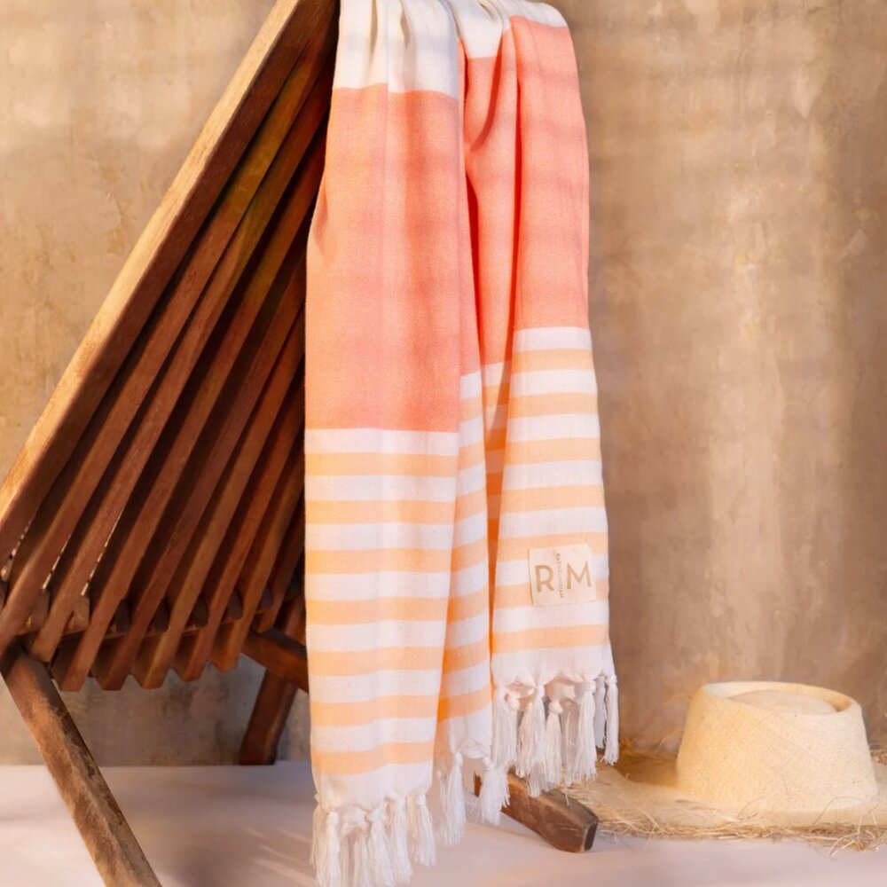 Rachel Miriam Positano Turkish Style Towel PEACH